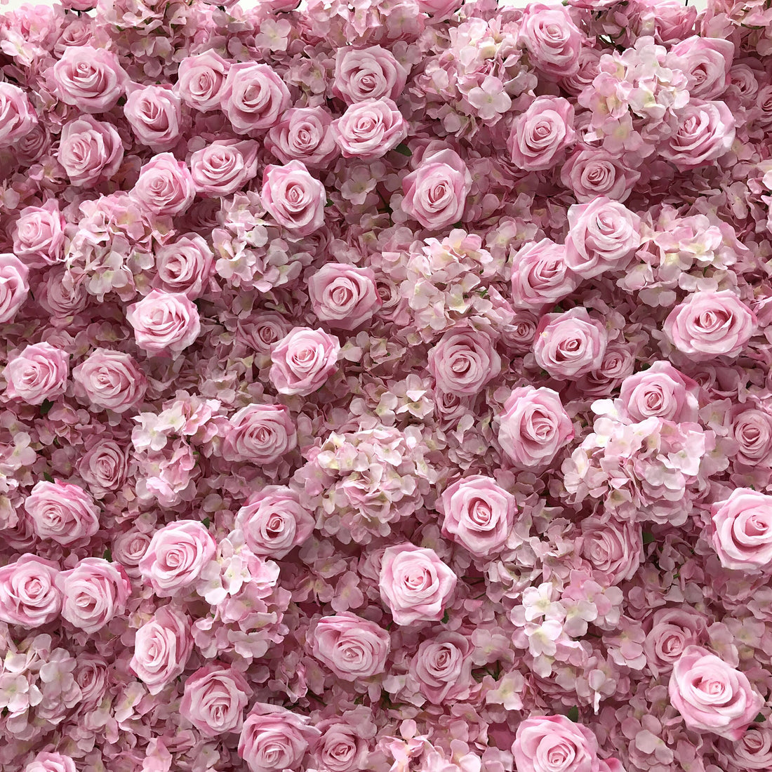 Beda Flower 3D Pink Rose Hydrangeas Roll Up Silk Flower Wall Panel Wedding Event Backdrop Decor