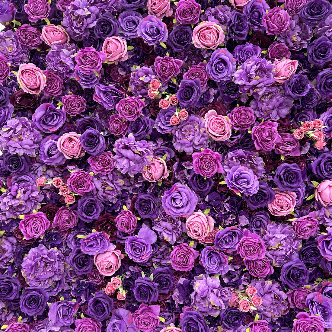 Beda Flower 7D Purple Pink Rose Hydrangeas Roll Up Silk Flower Wall Panel Wedding Event Backdrop Decor