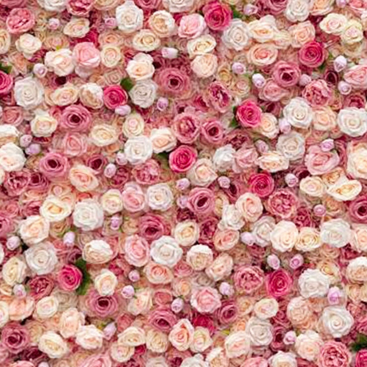 Beda Flower 3D Pink Red White Orange Rose Roll Up Silk Flower Wall Panel Wedding Event Backdrop Decor